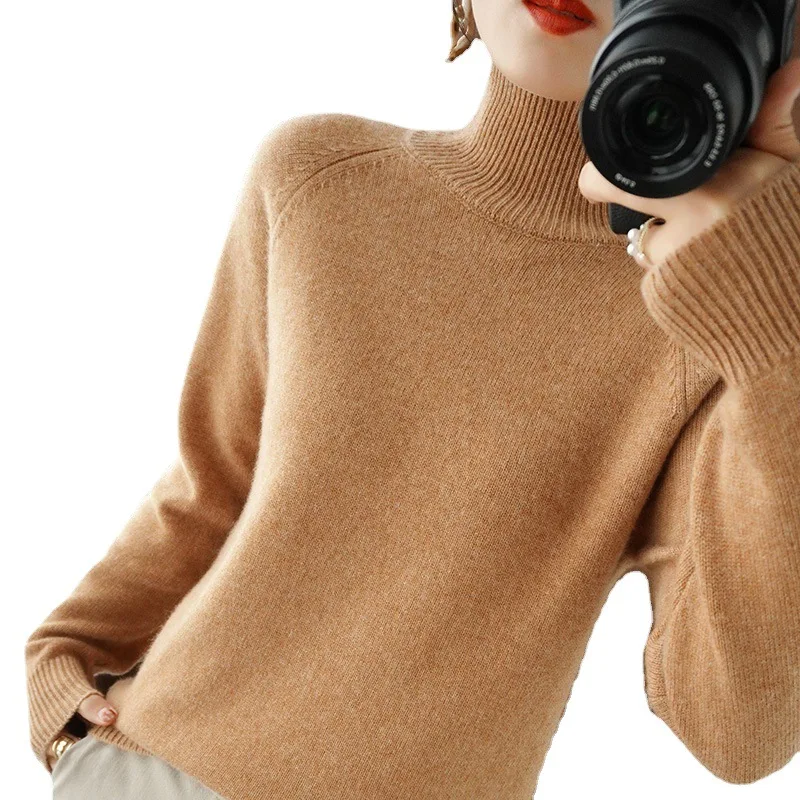 Casual Autumn Winter Women Sweaters Turtleneck Long Sleeve Thick Warm Pullovers Fashion Korean Knitwears Basic Jumpers 2025 - Image 5